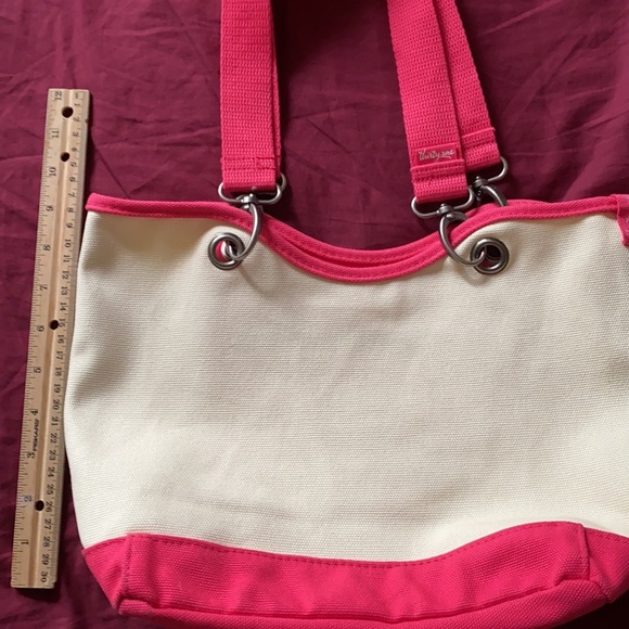 Pink Thirty One Canvas Crew tote bag. Great for the beach! - Picture 6 of 9